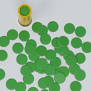 20 Gauge Custom Color Overshot Cards - Green