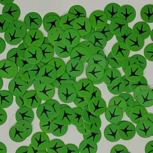 12 Gauge Custom Graphic Overshot Card "Turkey Print" Green Background